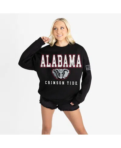 Gameday Couture Women's Black Alabama Crimson Tide Oversized Level Up Black Label Premium Sweatshirt