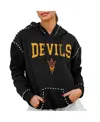 Gameday Couture Women's Black Arizona State Sun Devils Studded Pullover Hoodie In Black