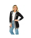 Gameday Couture Women's Black Colorado Buffaloes Tri-blend Rounded Stripe Sweater In Black