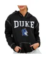 Gameday Couture Women's Black Duke Blue Devils Studded Pullover Hoodie In Black