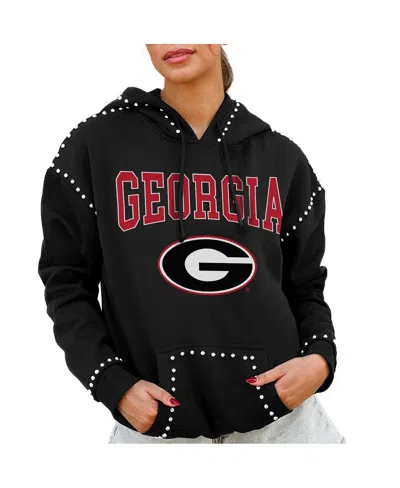 Gameday Couture Women's Black Georgia Bulldogs Studded Pullover Hoodie