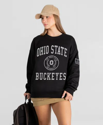 Gameday Couture Women's Black Ohio State Buckeyes Fierce Flow Black Label Sweatshirt