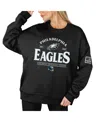 Gameday Couture Women's Black Philadelphia Eagles Oversized Players Only Black Label Pullover Sweatshirt In Multi