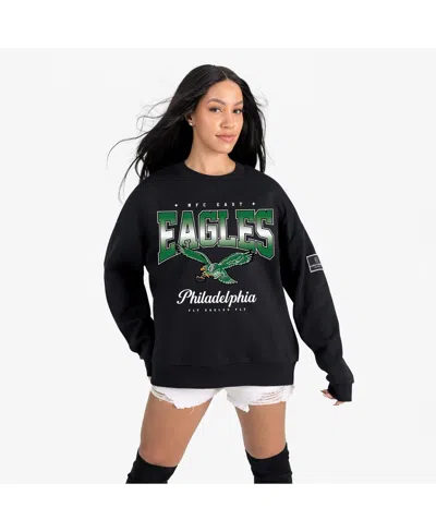 Gameday Couture Women's Black Philadelphia Eagles Powerhouse Play Premium Fleece Sweatshirt In Multi