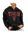 Gameday Couture Women's Black Texas Tech Red Raiders Studded Pullover Hoodie In Black