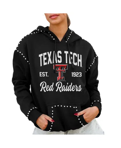 Gameday Couture Women's Black Texas Tech Red Raiders Studded Pullover Hoodie