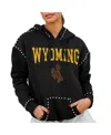 Gameday Couture Women's Black Wyoming Cowboys Studded Pullover Hoodie In Black