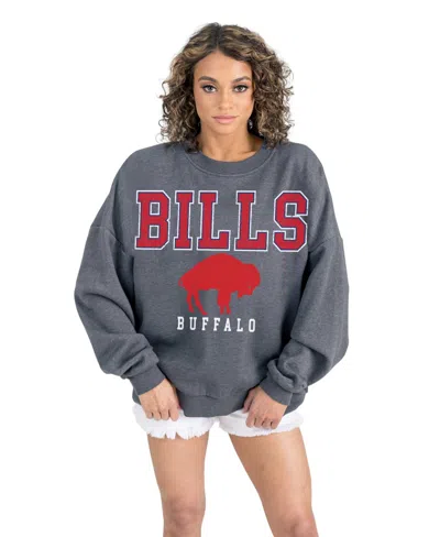 Gameday Couture Women's Buffalo Bills Bring Your Energy Oversized Fleece Sweatshirt In Gray
