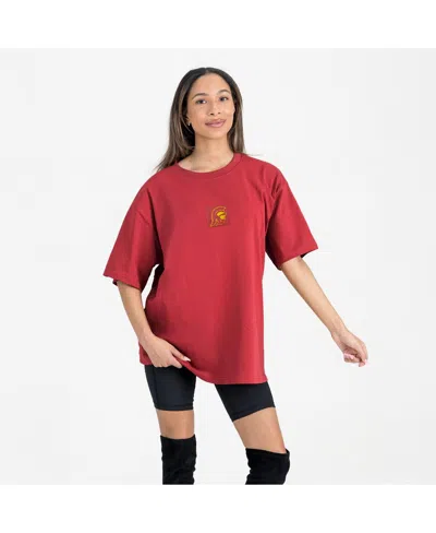 Gameday Couture Women's Cardinal Usc Trojans Oversized Back At Ya T-shirt In Red