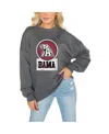Gameday Couture Women's Charcoal West Virginia Mountaineers Drop Shoulder Fleece Drop Pullover Sweatshirt In Charcoal