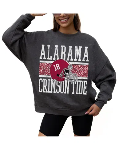Gameday Couture Women's Charcoal Alabama Crimson Tide Premium Fleece Pullover Sweatshirt In Black