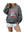 Gameday Couture Women's Charcoal Tampa Bay Buccaneers Seal The Deal Premium Fleece Drop Shoulder Pullover Sweatshirt In Charcoal