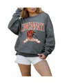 Gameday Couture Women's Charcoal Tampa Bay Buccaneers Seal The Deal Premium Fleece Drop Shoulder Pullover Sweatshirt In Charcoal