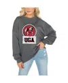 Gameday Couture Women's Charcoal West Virginia Mountaineers Drop Shoulder Fleece Drop Pullover Sweatshirt In Charcoal
