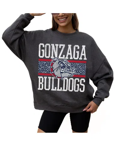 Gameday Couture Women's Charcoal Gonzaga Bulldogs Premium Fleece Pullover Sweatshirt