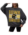 Gameday Couture Women's Charcoal Iowa Hawkeyes Premium Fleece Pullover Sweatshirt