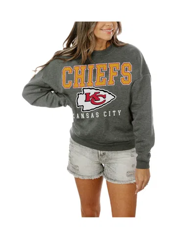 Gameday Couture Women's Charcoal Kansas City Chiefs Bring The Energy Pullover Sweatshirt