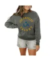 Gameday Couture Women's Charcoal Washington Commanders Bring The Energy Pullover Sweatshirt In Charcoal