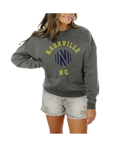 Gameday Couture Women's Charcoal Nashville Sc Fleece Pullover Sweatshirt