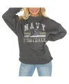 Gameday Couture Women's Charcoal Florida State Seminoles Good Vibes Premium Fleece Drop Shoulder Pullover Sweatshirt In Charcoal