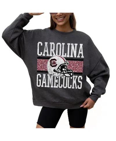 Gameday Couture Women's Charcoal South Carolina Gamecocks Premium Fleece Pullover Sweatshirt In Gray