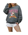 Gameday Couture Women's Charcoal Tampa Bay Buccaneers Seal The Deal Premium Fleece Drop Shoulder Pullover Sweatshirt In Charcoal