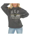 Gameday Couture Women's Charcoal Florida State Seminoles Good Vibes Premium Fleece Drop Shoulder Pullover Sweatshirt In Charcoal