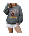 Gameday Couture Women's Charcoal Tampa Bay Buccaneers Seal The Deal Premium Fleece Drop Shoulder Pullover Sweatshirt In Charcoal