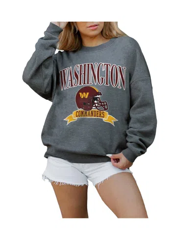 Gameday Couture Women's Charcoal Tampa Bay Buccaneers Seal The Deal Premium Fleece Drop Shoulder Pullover Sweatshirt
