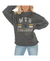 Gameday Couture Women's Charcoal Florida State Seminoles Good Vibes Premium Fleece Drop Shoulder Pullover Sweatshirt In Charcoal