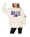 Gameday Couture Women's Cream Buffalo Bills Premium Fleece Drop Shoulder Pullover Sweatshirt