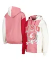 Gameday Couture Cardinal Arkansas Razorbacks Hall Of Fame Colorblock Pullover Hoodie In Crimson,white