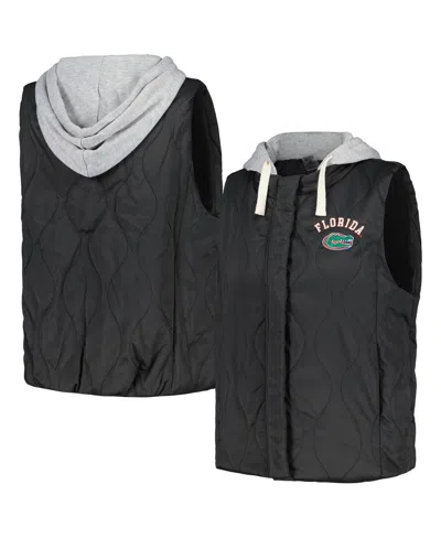 Gameday Couture Women's  Black Florida Gators Headliner Full-snap Hooded Puffer Vest
