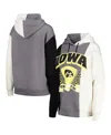 Gameday Couture Women's  Black Iowa Hawkeyes Hall Of Fame Colorblock Pullover Hoodie In Black