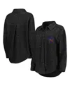 Gameday Couture Black Kentucky Wildcats Switch It Up Tri-blend Button-up Shacket In Black