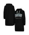 Gameday Couture Women's  Black Michigan State Spartans Take A Knee Raglan Hooded Sweatshirt Dress In Black