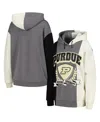 Gameday Couture Black Purdue Boilermakers Hall Of Fame Colorblock Pullover Hoodie In Black