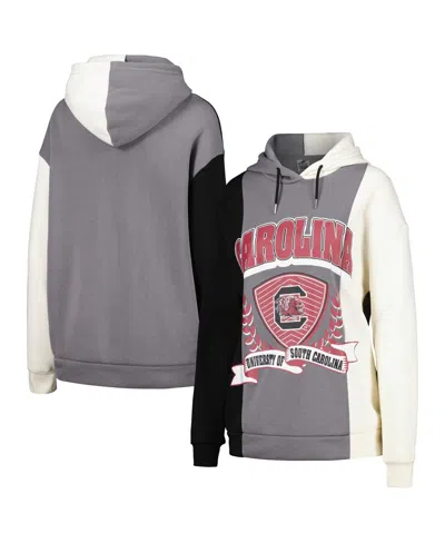 Gameday Couture Women's  Black South Carolina Gamecocks Hall Of Fame Colorblock Pullover Hoodie