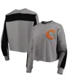 Gameday Couture Women's  Gray Clemson Tigers Back To Reality Colorblock Pullover Sweatshirt In Gray