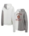 Gameday Couture Women's  Gray, White Purdue Boilermakers Split Pullover Hoodie In Gray,white