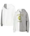 Gameday Couture Women's  Gray, White Iowa Hawkeyes Split Pullover Hoodie In Gray,white
