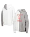 Gameday Couture Women's  Gray And White Oklahoma Sooners Split Pullover Hoodie In Gray,white