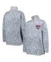 Gameday Couture Women's  Heather Gray Alabama Crimson Tide Leopard Quarter-zip Sweatshirt In Heather Gray