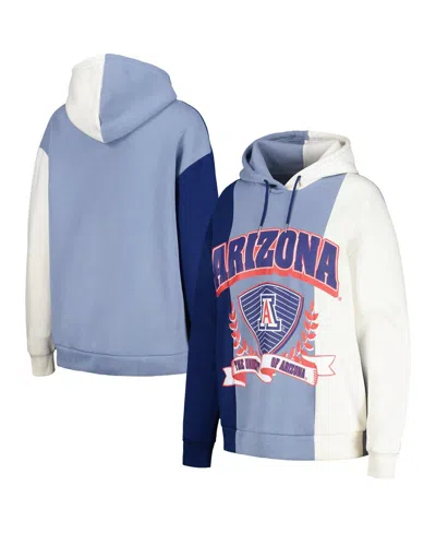 GAMEDAY COUTURE WOMEN'S GAMEDAY COUTURE NAVY ARIZONA WILDCATS HALL OF FAME COLORBLOCK PULLOVER HOODIE