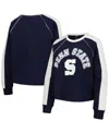 Gameday Couture Women's  Navy Penn State Nittany Lions Blindside Raglan Cropped Pullover Sweatshirt In Navy