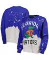 Gameday Couture Women's  Royal Florida Gators Twice As Nice Faded Dip-dye Pullover Sweatshirt In Royal
