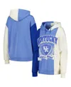 GAMEDAY COUTURE WOMEN'S GAMEDAY COUTURE ROYAL KENTUCKY WILDCATS HALL OF FAME COLORBLOCK PULLOVER HOODIE