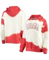 Gameday Couture Women's  White, Scarlet Nebraska Huskers For The Fun Double Dip-dyed Pullover Hoodie In White,scarlet