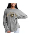 Gameday Couture Women's Gray Army Black Knights Faded Wash Pullover Sweatshirt In Gray