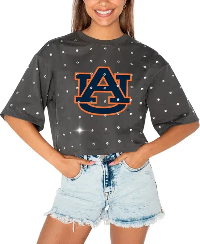 Gameday Couture Women's Gray Kentucky Wildcats Go Time Rhinestone Crop T-shirt